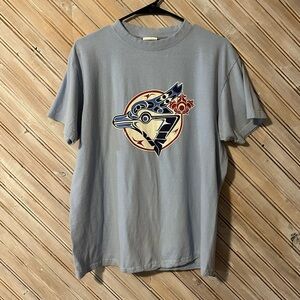 Toronto Blue Jays Aboriginal Artwork Design Men's T-Shirt Fundamentals Cotton